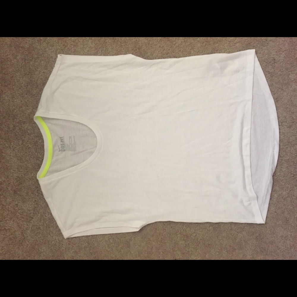 White nike shirt